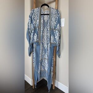 Ruggine Chic Boho Blue Kimono.